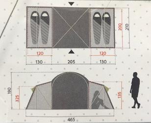 Image du produit Best Sporting Tente familiale de camping Malmö (Auvent, 4 personnes)