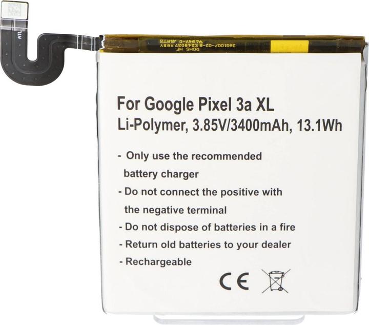 Actual product image AccuCell Battery suitable for Google Pixel 3a XL