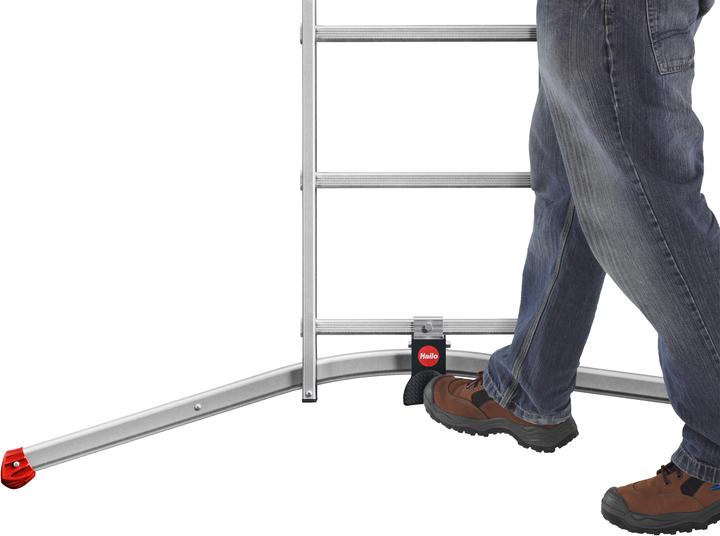 Immagine prodotto Hailo S100 ProfiLOT, scala combinata in alluminio a 3 sezioni, 3x12 pioli (Scala doppia, 48 cm)