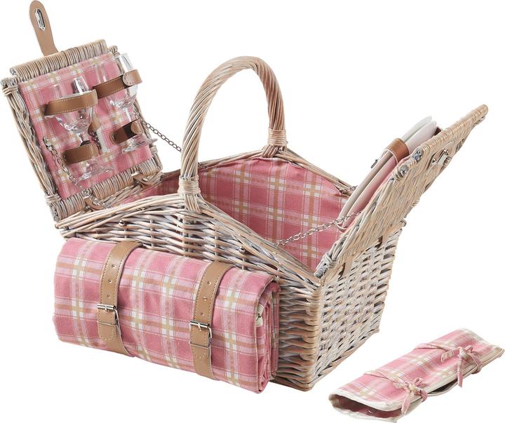 Casa.Pro Picknickkorb Bucchianico für 2 Personen Komplettset