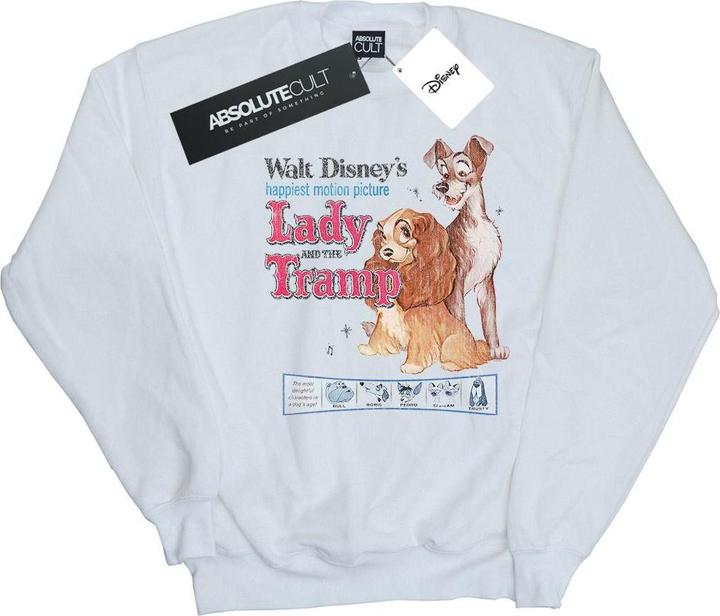 Actual product image Disney Girls Lady And The Tramp Distressed Classic Poster Sweatshirt (152, 158)