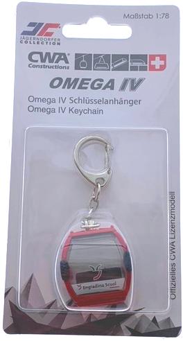 Actual product image Jägerndorfer Key fob red Scuol Engadin Omega-IV, metal