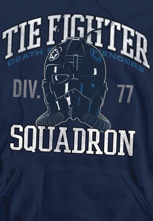 Actual product image Star Wars Mens Tie Fighter Squadron Hoodie (XL)