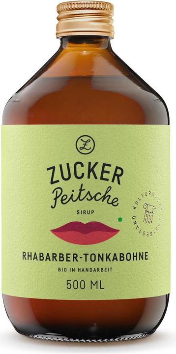 Immagine prodotto Zuckerpeitsche Sciroppo di rabarbaro tonka biologico 500 ml (1 x 50 cl)