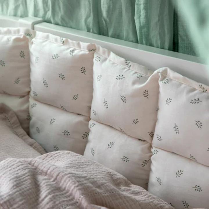 Immagine prodotto Sebra Paracolpi per letti con imbottitura in kapok, Foglie di Sophora