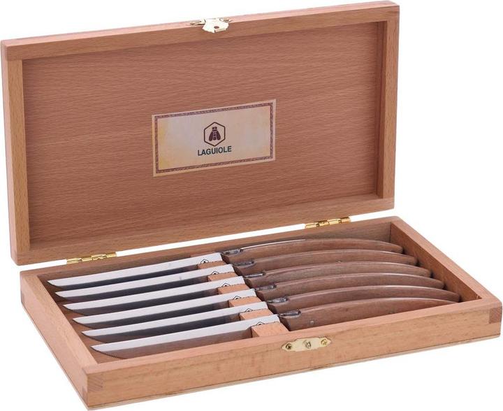 Productafbeelding Laguiole Licht Pakkawood (6 Stuk, Mes)