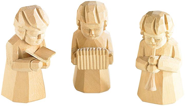 Produktbild Infactory Schnitzfiguren-Trio aus Holz "Weihnachtsmusikanten"