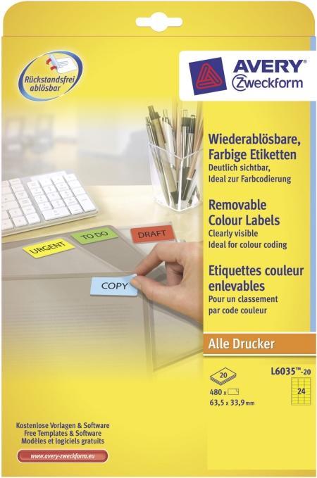 Image du produit Avery Étiquettes d'organisation