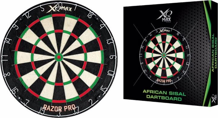 Actual product image XQ Max Dartboard Razor Pro, made of African Sisal