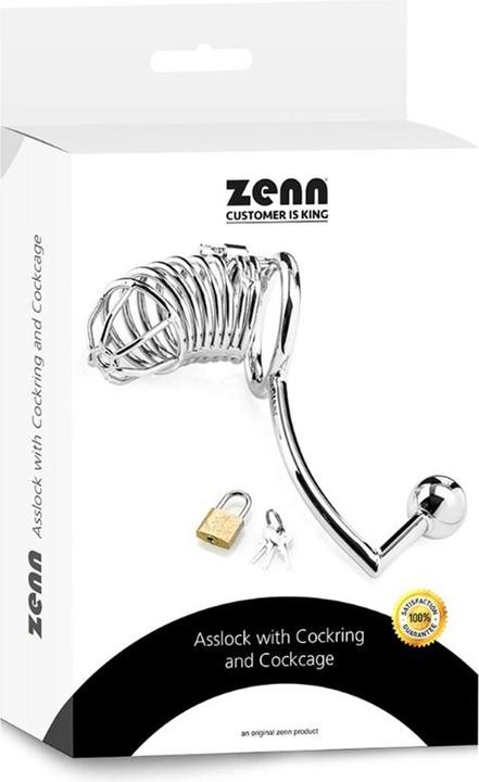 Actual product image Zenn Asslock with cock ring and cockcage