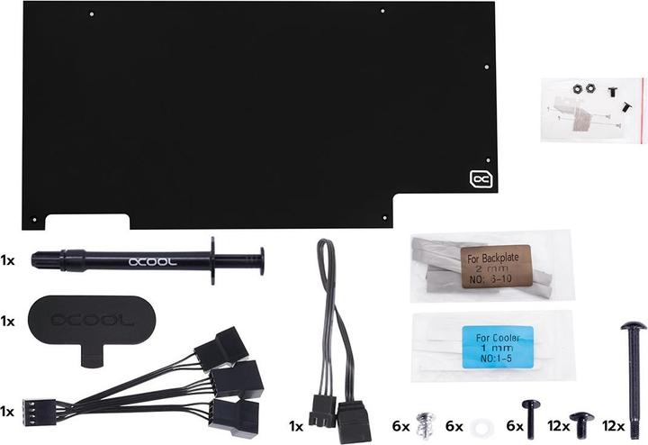 Actual product image Alphacool Icewolf 2 GPU AIO 360mm RTX 3080/3090 ROG Strix with backplate