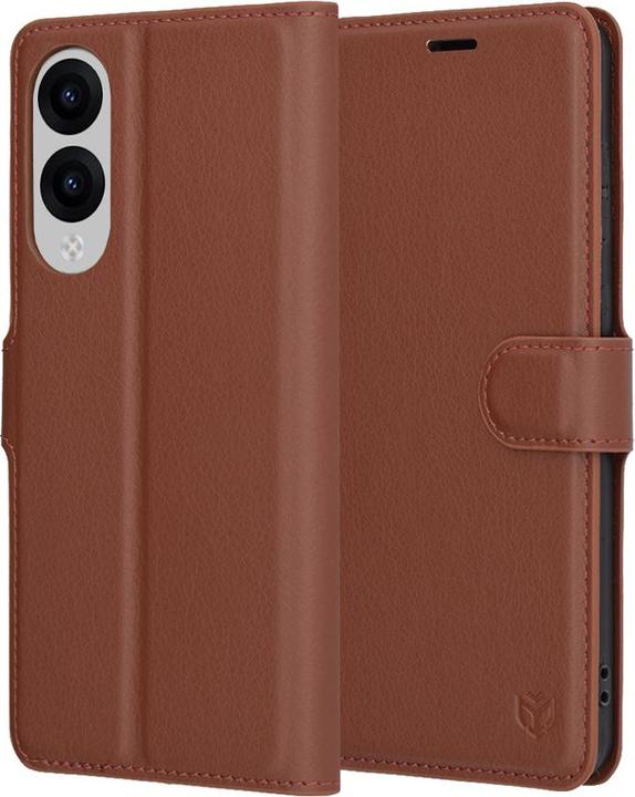 Image du produit Techsuit - Leather Folio - Samsung Galaxy S25 Edge - Brown (Samsung Galaxy S25 Edge)