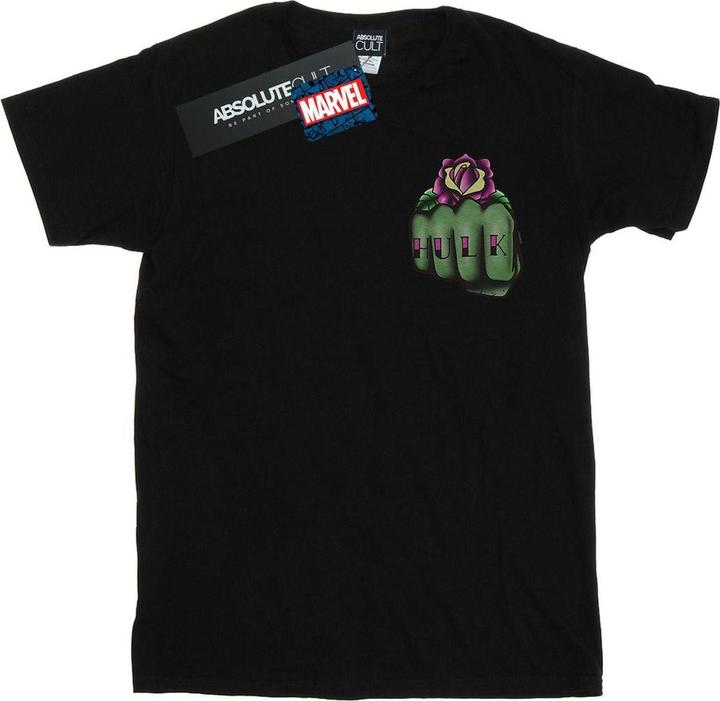Produktbild Hulk Tattoo Fist Breast Print TShirt (L)