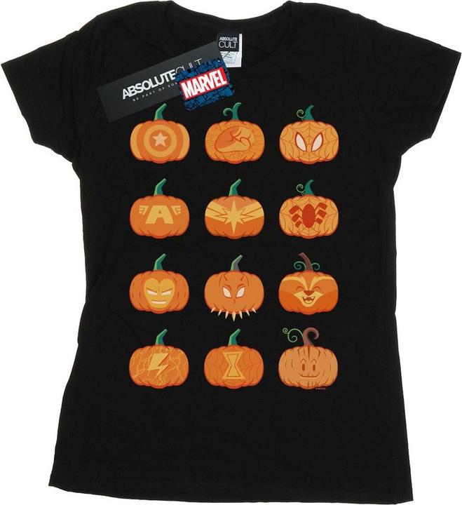 Actual product image Womens/Ladies Avengers Halloween Pumpkin Cotton T-Shirt (XL)