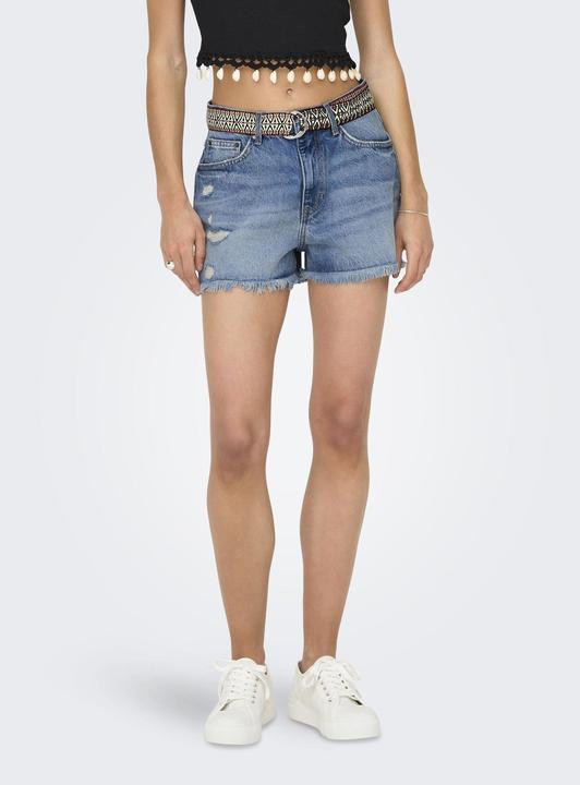 Produktbild Only ONLROBYN Hohe Taille Gerade geschnitten Jeans-Shorts Jeans-Shorts (S)
