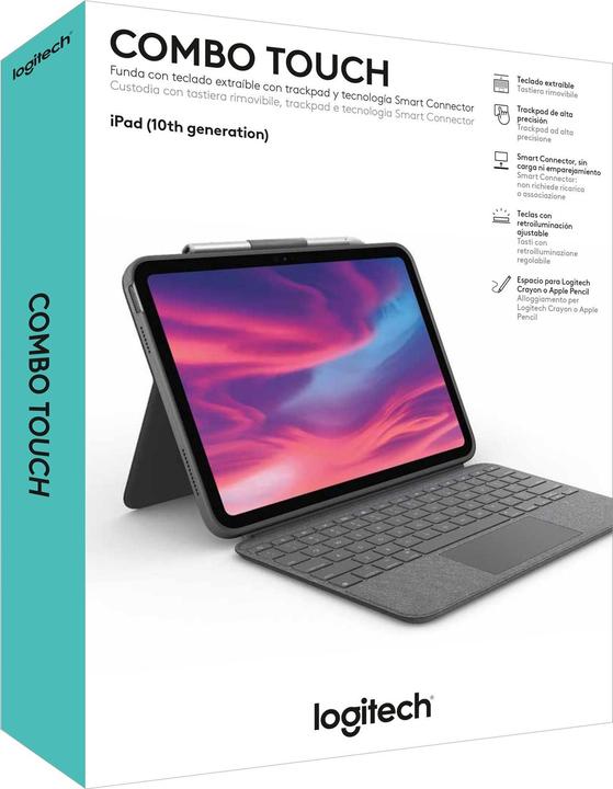Actual product image Logitech COMBO TOUCH FOR IPAD (10TH GEN) (Eng. Int., iPad 2022 (10th Gen))