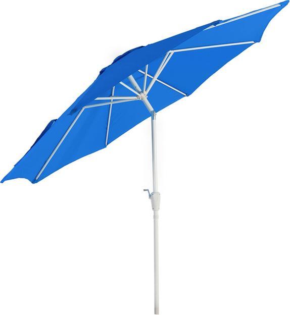 Actual product image Swisshandel24 Parasol, garden umbrella, Ø 2.7m inclinable polyester/aluminium 5kg - blue (2.70 m)