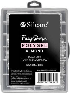 Produktbild Silcare Dual Mould For Acrylic Gel Clear Almond 100Pcs.
