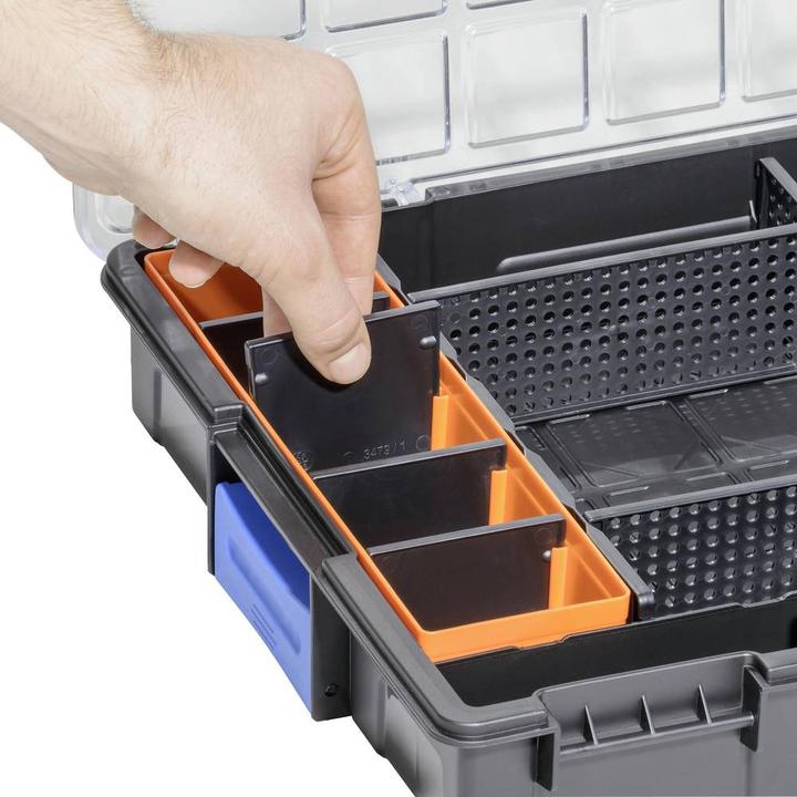 Actual product image Allit EuroPlus Pro K44/7 assortment case (W x H D) 440 76 355 mm number of compartments: 7 1 pc.