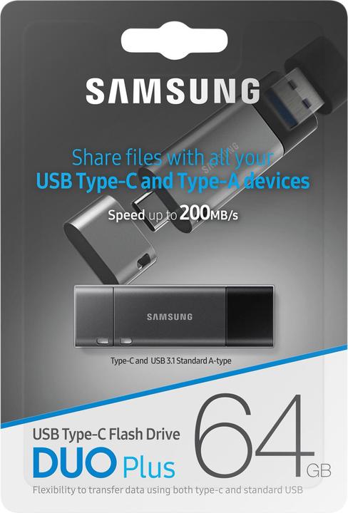 Produktbild Samsung Duo Plus (64 GB, USB-C, USB-A, USB 3.1)