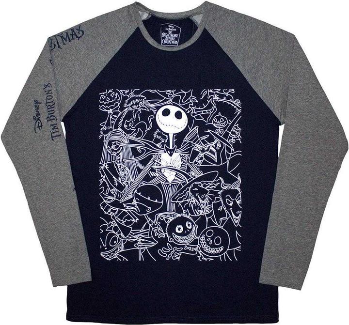 Produktbild The Nightmare Before Christmas Jack Crowd TShirt Langärmlig (XXL)