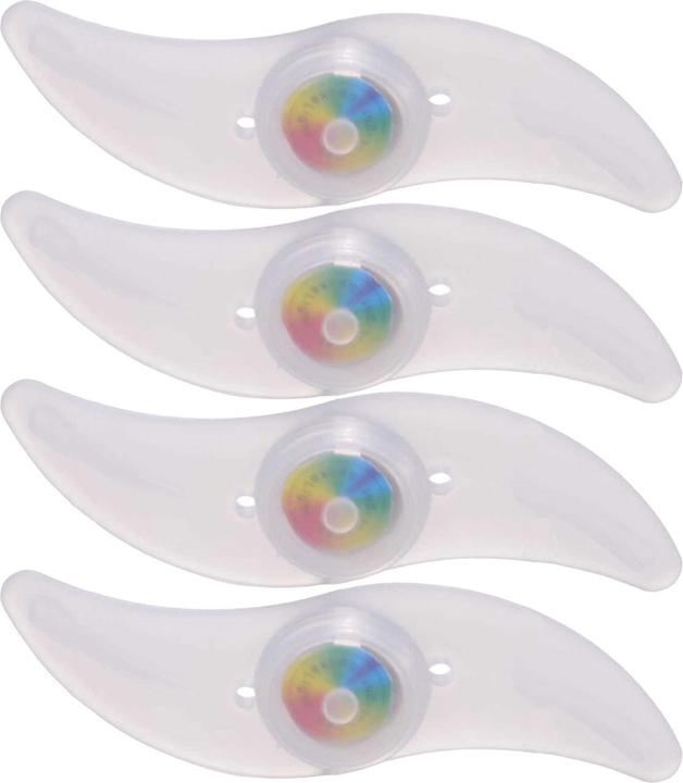 Filmer Set of 4 Velo spoke lights made of silicone with colour change in 4 colours
