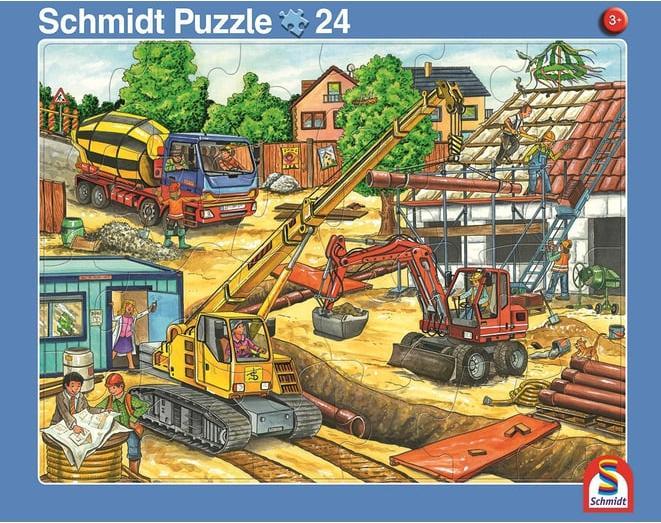 Produktbild Schmidt Spiele Schmidt 2 Rahmenpuzzle 16/24T Müll/Baustelle (24 Teile)