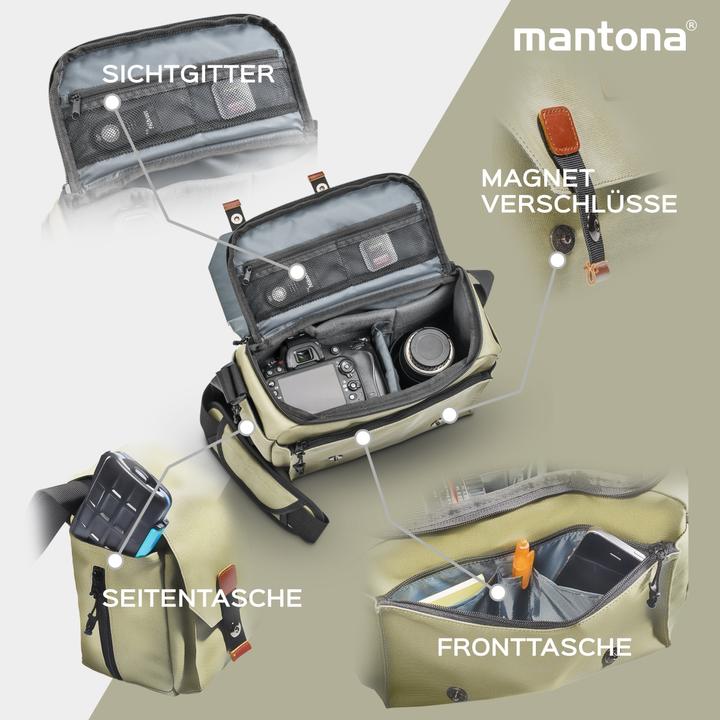 Actual product image mantona Camera bag Milano grande (Camera shoulder bag)