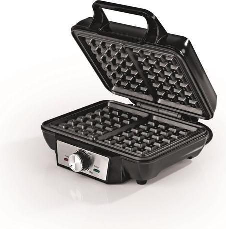 Actual product image Gourmetmaxx Waffeleisen Schwarz/Silber, Leistung: 1000 W, Anzahl pro