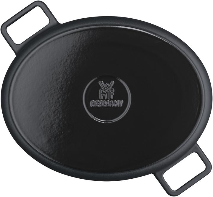 Actual product image WMF Flavour roasting pan oval, 33 x 26 cm, Black (33 cm, Casserole + Stewpot, Cast iron)