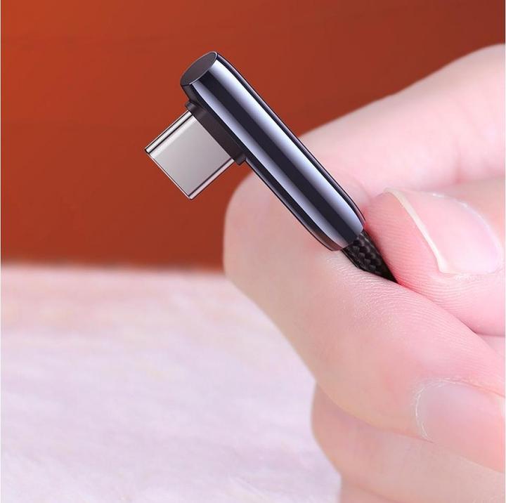 Produktbild Ugreen Cable USB to USB-C US317 Angled, 2m (black) (2 m, USB 2.0)
