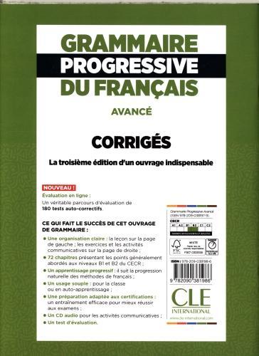 Produktbild Cle Progressive Grammatik von... klucz ed.3 B1/B2 (Harter Einband)