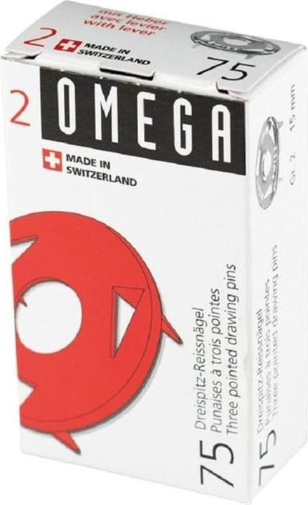 Produktbild Omega Reissnägel 3Spitz (75 Stück, 15 mm)