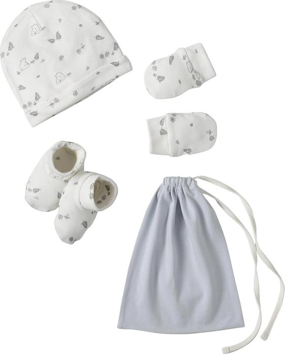 Immagine prodotto Vertbaudet Jungen Baby-Set: Mütze, Fäustlinge, Schühchen & Beutel BÄR
