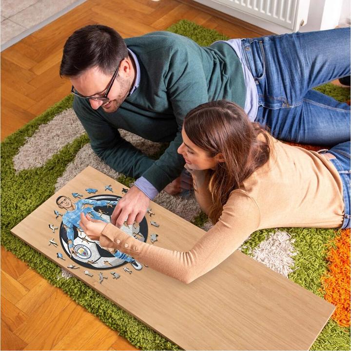 Productafbeelding Iconic Man City FC - Phil Foden - Houten legpuzzel maat L (500 stukjes) (500 onderdelen)