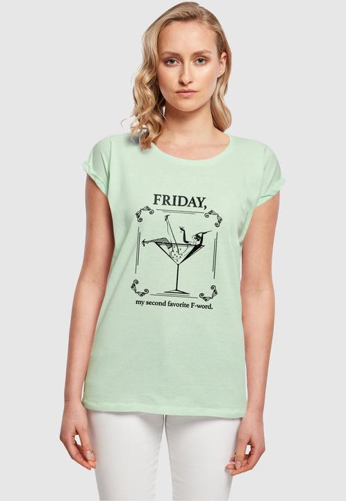 Produktbild Mister Tee Ladies F-Word Extended Shoulder Tee - 125199 (XS)