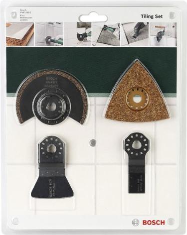 Actual product image Bosch Professional Zubehör Starlock tile set for multifunction tools, 4-piece, incl. accessories