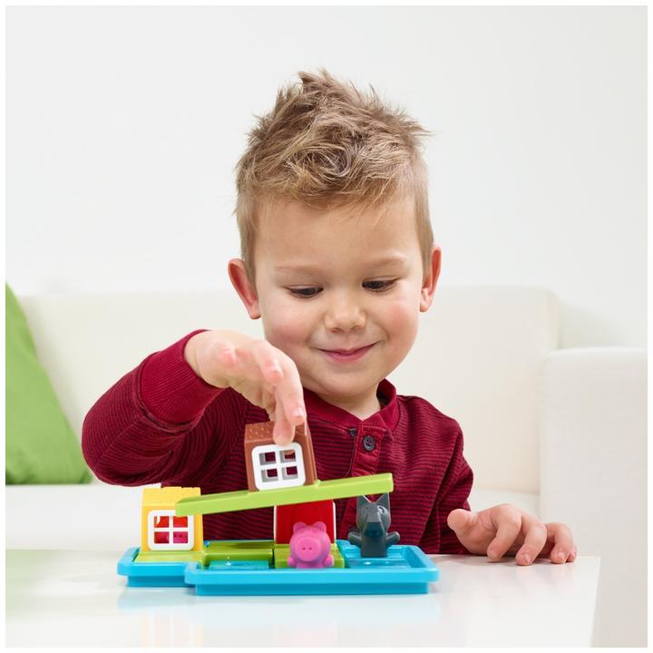 Immagine prodotto Smart Games Puzzle game Three Little Piggies - Deluxe (Tedesco, Italiano, Spagnolo, Inglese, Francese)