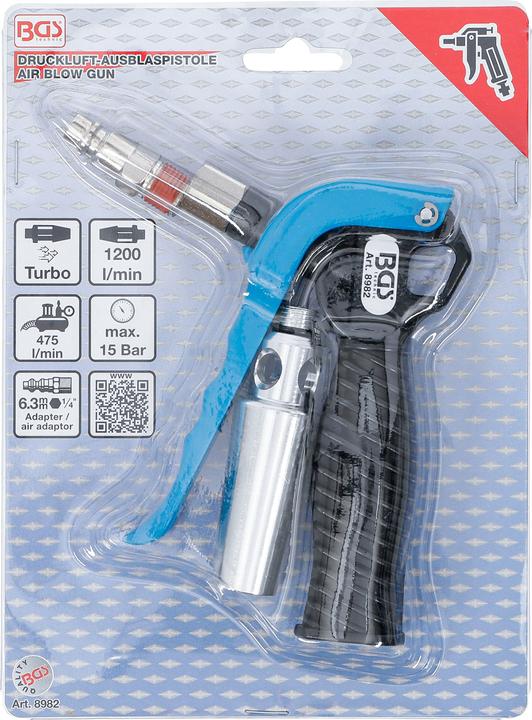 Image du produit BGS Pistolet de soufflage avec buse Venturi