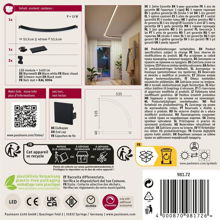 Produktbild Paulmann Lichtkanalsystem Linion Lichtkanal (1400 lm)