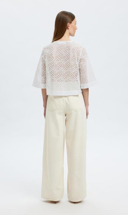 Produktbild Selected Femme Broderie Anglaise Crop Top (38)