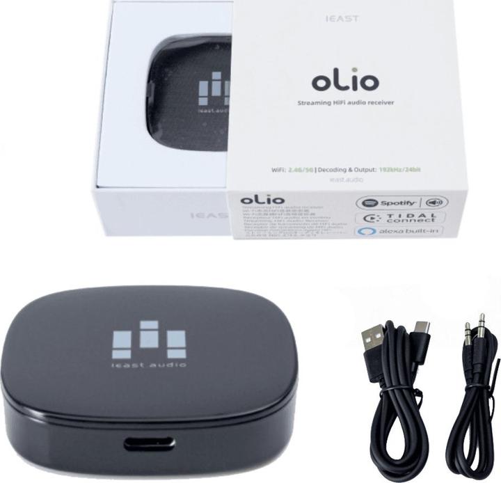 Produktbild Ieast Olio - Draadloze audio streamer/ontvanger - WiFi 2.4/5ghz en Bluetooth 5.0 - Multiroom - Airplay 2 s (Bluetooth, WLAN)