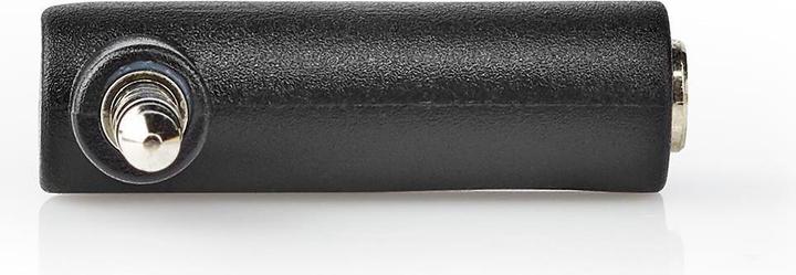 Actual product image Nedis AGB22980BK Stereo audio adapter with 3.5 mm plug, 3.5 mm plug, 90 degree angle, 4-pin, S