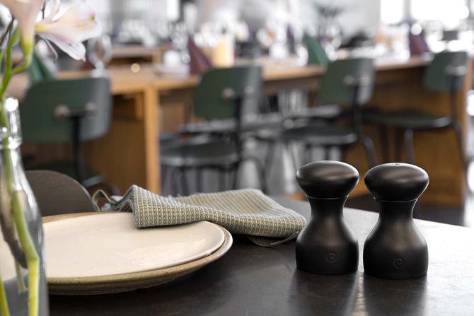 Actual product image Crush Grind Lyon Salt and Pepper Mill Set of 2, 9.6 cm, Black (Pepper, Salt)