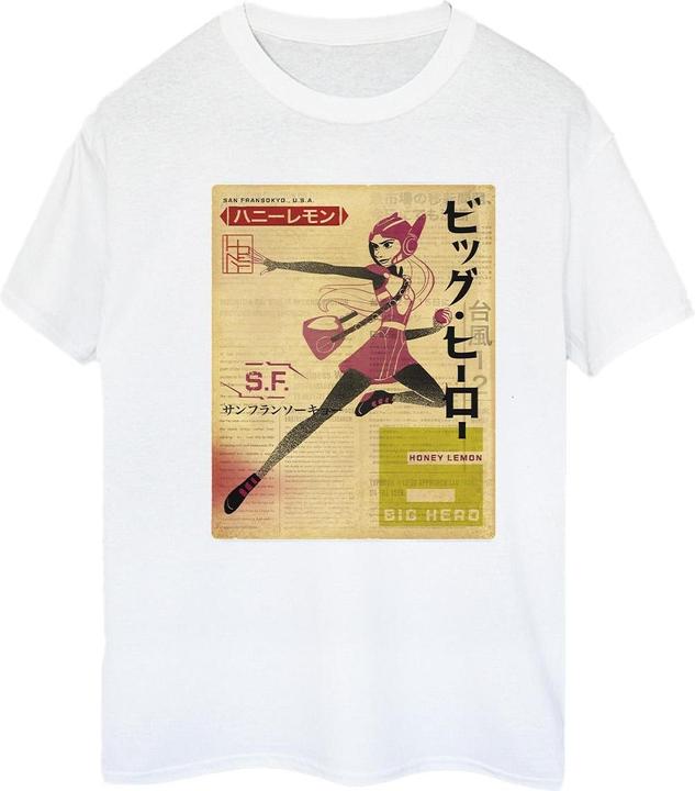 Produktbild Disney Big Hero 6 Baymax Honey Lemon Newspaper TShirt (M)