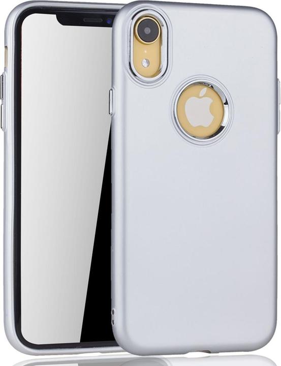 Actual product image König Design Apple iPhone XR Case Mobile Cover Case Cover Bumper Shell in Silver (Apple iPhone XR)