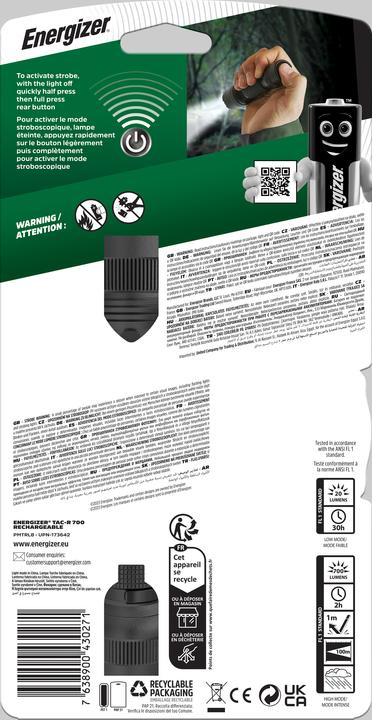 Produktbild Energizer Taschenlampe Tactical 700 (akkubetrieben) (15.80 cm, 700 lm)