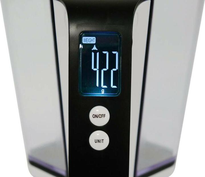 Image du produit Toya Lund Balance de cuisine numérique 68364 - Récipient gradué - Blanc - 2 KG - jusqu'à 1200ML