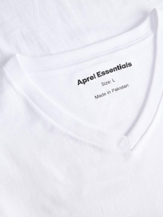 Actual product image Aprel 3-pack Unicoloured V-neck T-shirt T-shirt (XL)