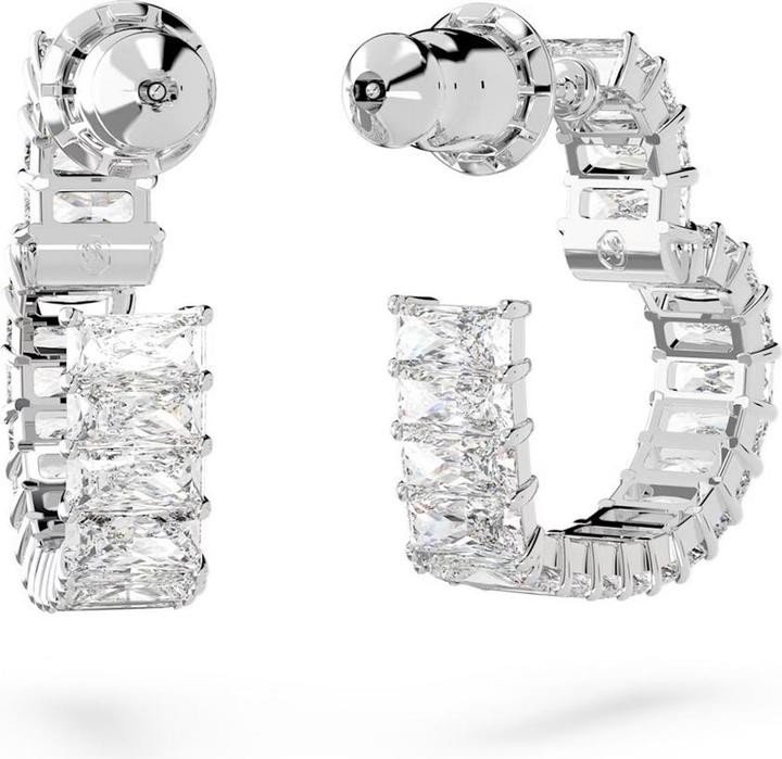Actual product image Swarovski Matrix Creoles Heart Small White (Swarovski Metal)